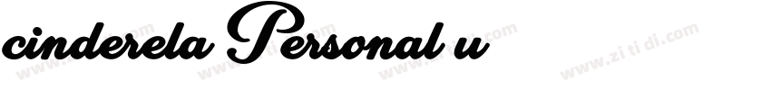 cinderela Personal u字体转换